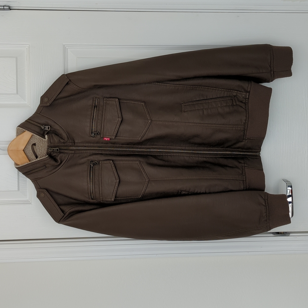 Levi's leather bomber